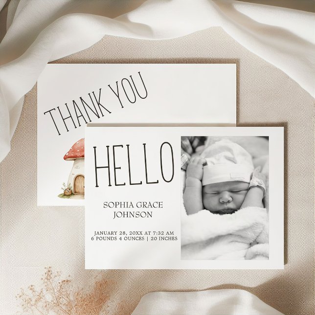 Faire-part de naissance de bébé photo d'animaux de (Créateur téléchargé)