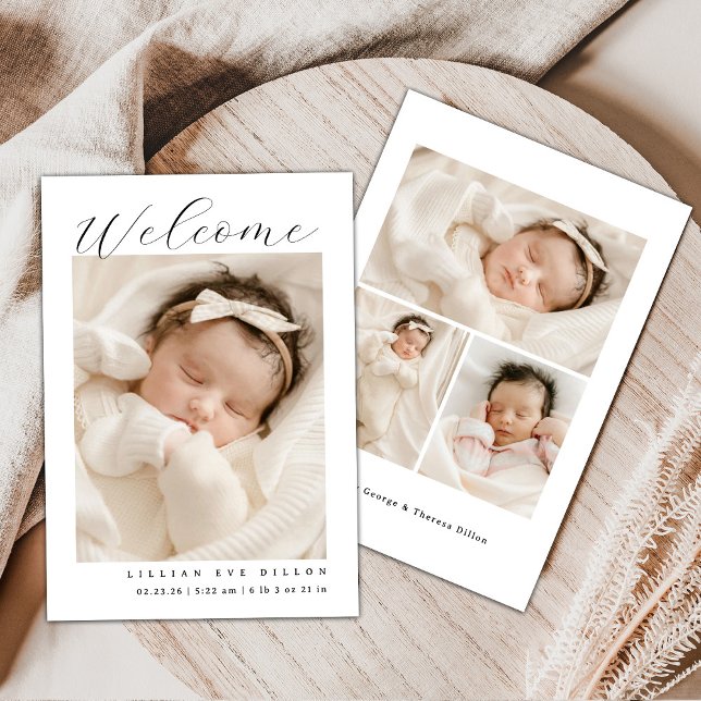Faire-part de naissance de bienvenue (Créateur téléchargé)