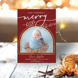 Faire-part de naissance de cadre en arc de script<br><div class="desc">Lovely arched-themed photo Christmas card. Easy to personalize with your details. Please est utilisée sur touch with me via chat if ou have questions about the artwork or need customization. PLEASE NOTE: For assistance on orders,  shipping,  product information,  etc.,  contact Zazzle Customer Care directly https://help.zazzle.com/hc/en-us/articles/221463567-How-Do-I-Contact-Zazzle-Customer-Support-.</div>