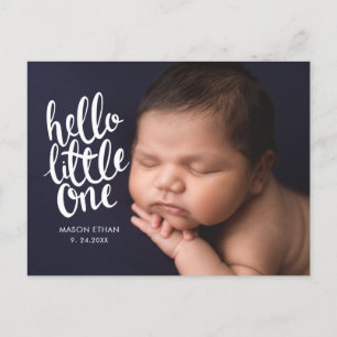 Faire-part de naissance de calligraphie à script b
