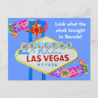 Faire-part de naissance de garçon à Las Vegas
