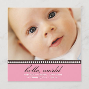 Faire-part de naissance de photo