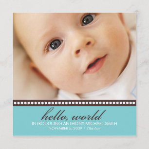 Faire-part de naissance de photo