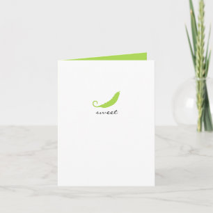 Faire-part de naissance de pois doux