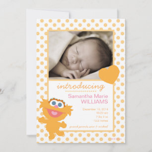 Faire-part de naissance de Zoé