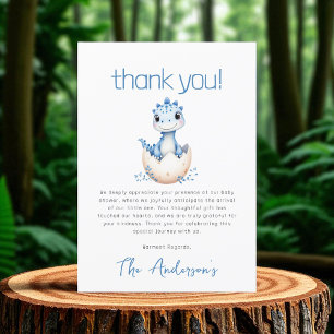Faire-part de Naissance Dinosaure Mignon Aquarelle