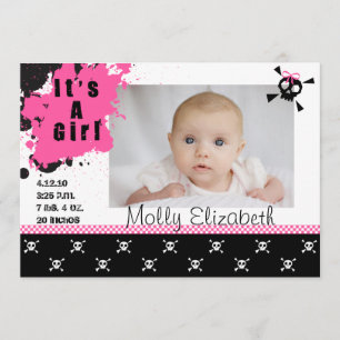 Faire-part de naissance du punk rock de la fille