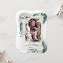 Faire-part de naissance élégant