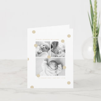 Faire-part de naissance en forme de papillon avec
