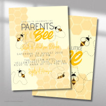 Faire-part de naissance en nid d'abeille pour futu