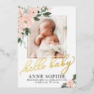 Faire-part de naissance et carte de remerciement f