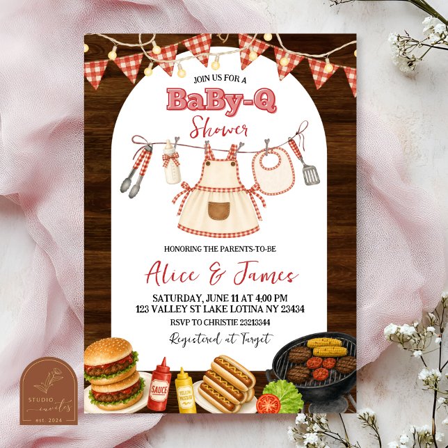 Faire-part de naissance fille en bois rustique Bab (Créateur téléchargé)