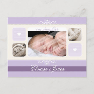 FAIRE-PART DE NAISSANCE :: fleurir1 - fille