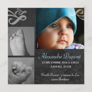 Faire-part de naissance Garçon