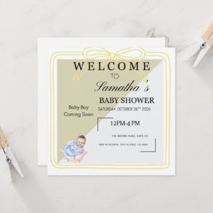 Faire-part de naissance garçon classique Gol dou