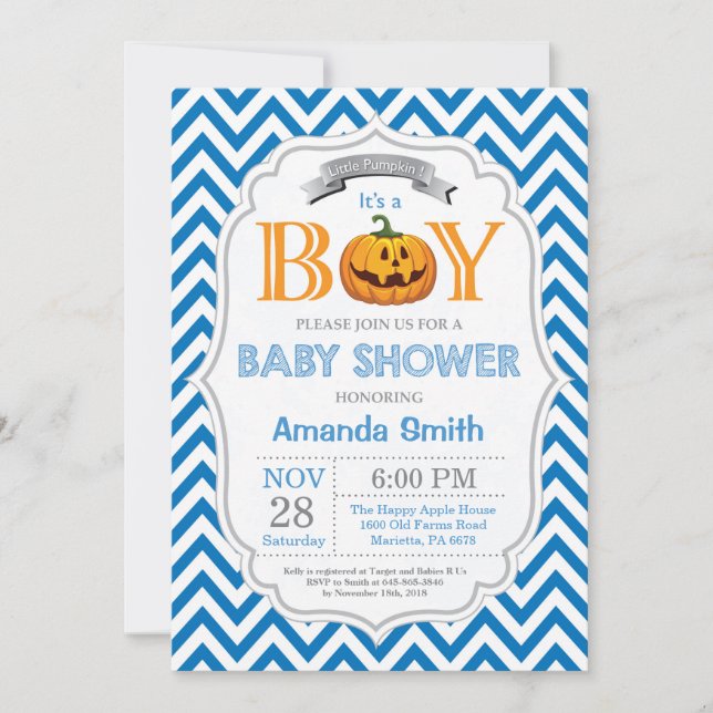 Faire-part de naissance garçon pour Baby Shower su (Devant)