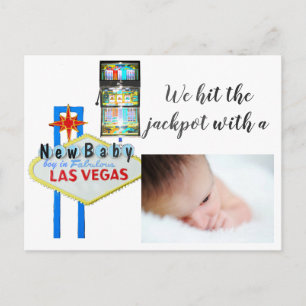 Faire-part de naissance Las Vegas de bébé