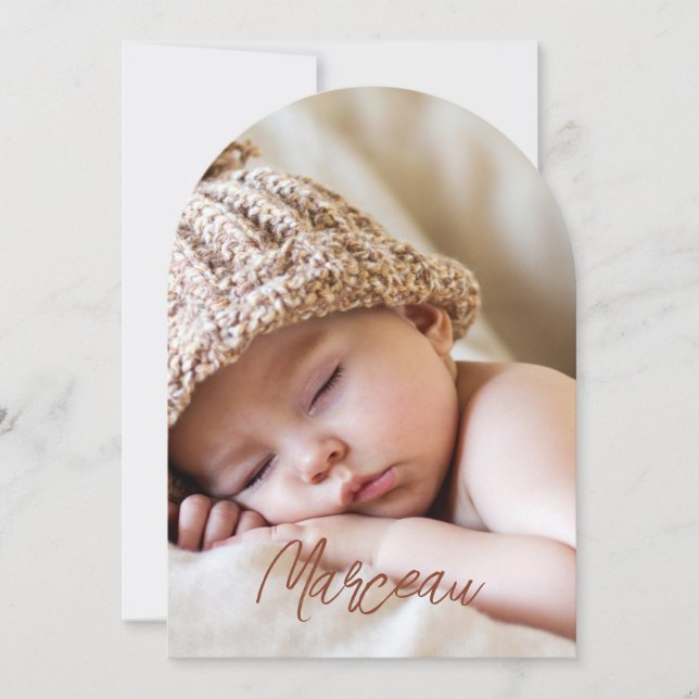 Faire-part de naissance Marceau (Devant)