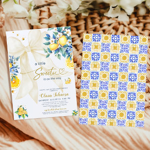 Faire-Part de Naissance Méditerranéen Citron Sweet