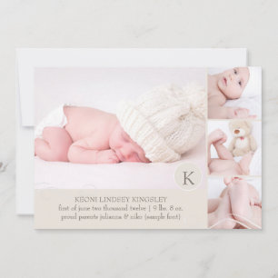 Faire-part de naissance modèle photo PixDezines