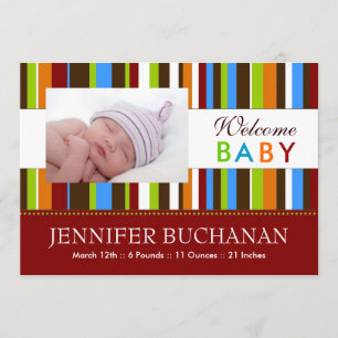 Faire-part de naissance moderne