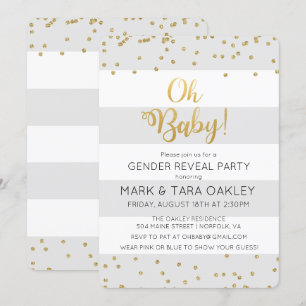 Faire-Part de Naissance Moderne Oh Baby
