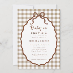 Faire-Part de Naissance Neutre Baby is Brewing