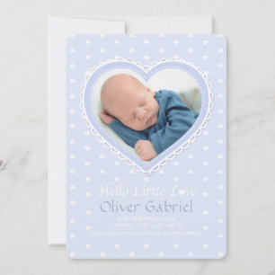 Faire-part de naissance New Love Blue Photo