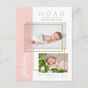 FAIRE-PART DE NAISSANCE PANNEAUX DE COULEUR