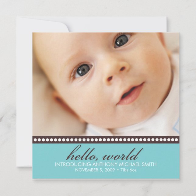 Faire-part de naissance photo (Devant)