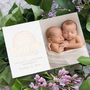 Faire-part de naissance Photo carte postale Womb M