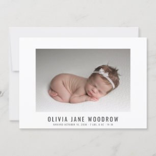 Faire-part de naissance photo Collage de bébé mode