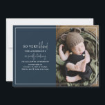 Faire-part de naissance photo de Noël minime<br><div class="desc">Carte de faire-part de naissance photo minime moderne de Noël.</div>
