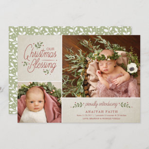 Faire-part de naissance photo de Noël Tan