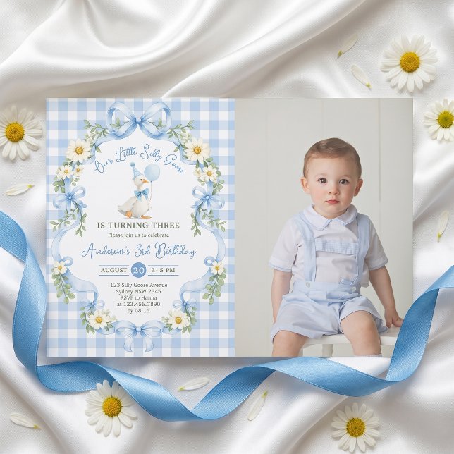 Faire-part de naissance Photo d'invitation Silly G (Créateur téléchargé)