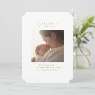 Faire-part de naissance photo Fleurs Vintage Simpl