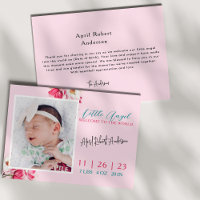 Faire-part de naissance photo Little Angel Baby