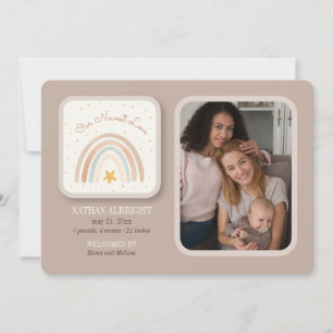 Faire-part de naissance photo Rainbow