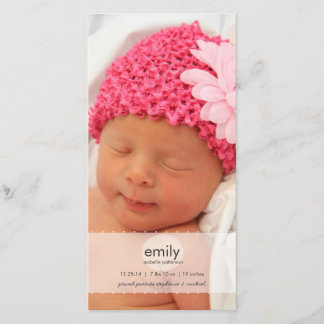 Faire-part de naissance photo simple et moderne po