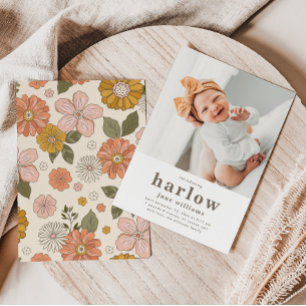 Faire-part de naissance photo simple   Naissance d