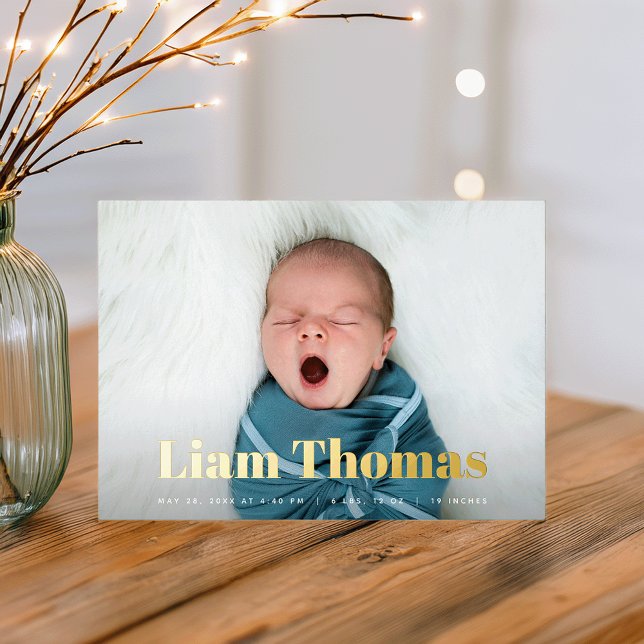 Faire-Part de Naissance Photographique en Collage  (Créateur téléchargé)