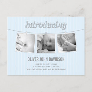 Faire-part de naissance photos accrocheuses - Baby