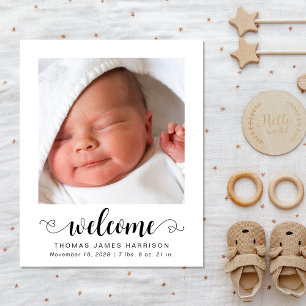 Faire-part de naissance Photos de bienvenue du bud