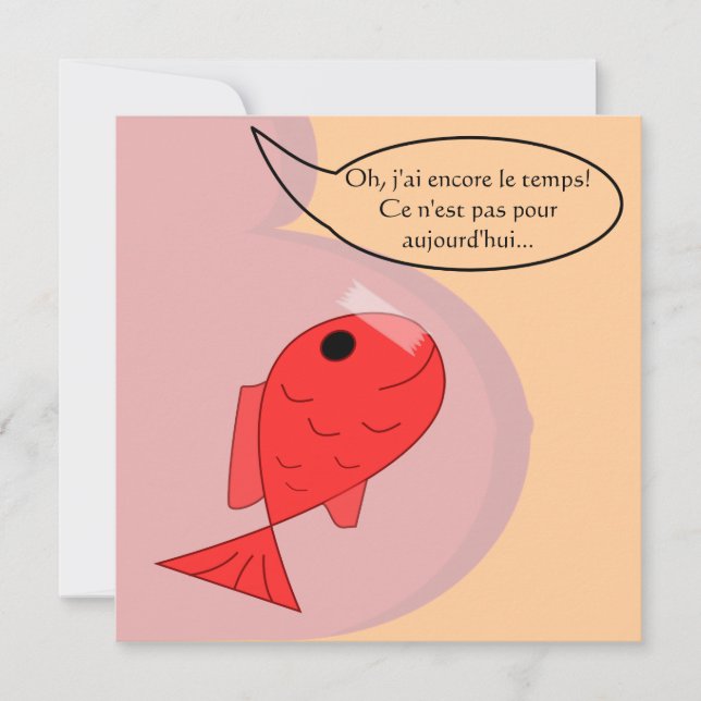 Faire-part de naissance "poisson d'avril" (Devant)