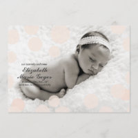 Faire-part de naissance Poka Dot // Confetti