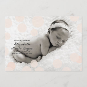 Faire-part de naissance Poka Dot // Confetti