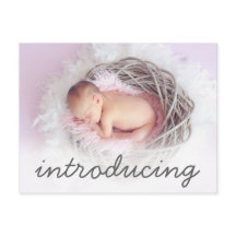 Faire-part de naissance Présentation de la photo d