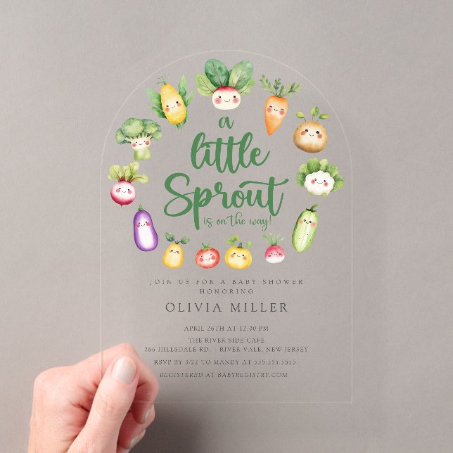 Faire-part de naissance Sweet Sprout (In situ (ordinateur de poche))