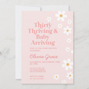Faire-part de naissance Thirty Thriving Daisy Baby