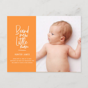 Faire-part de naissance tiré par la main moderne